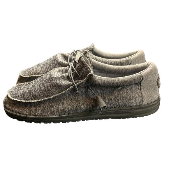 Hey Dude Wally Sport Knit Charcoal Men’s Slip On Shoes Size 13 Lightweight main image 6